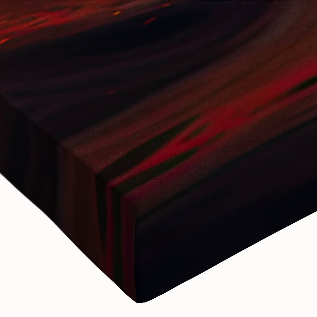 Close-up of a vibrant stretched canvas featuring a detailed hippopotamus design from the "Animals of the Wild" wall art collection, showcasing rich colors and textures ideal for home decor.
