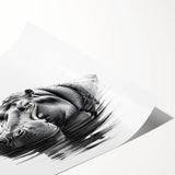 Vibrant rolled print showcasing a detailed hippopotamus design in an African wildlife theme, perfect for enhancing home decor with nature-inspired art.