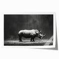 Rolled print showcasing a vibrant hippopotamus design from a wildlife wall art collection, featuring rich colors and intricate details, packaged securely in a cardboard tube.