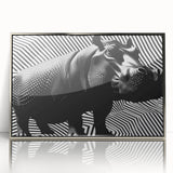 Framed wall art featuring a striking silver-accented design of a hippopotamus, showcasing intricate details and vibrant colors, ideal for animal lovers and collectors.
