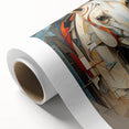 Stunning rolled canvas art featuring a vibrant horse design, showcasing intricate details and bold colors, perfect for elevating any wall decor.