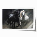 Vibrant wall art print featuring a majestic horse design, showcasing intricate details and rich colors, perfect for animal lovers and home decor enthusiasts.