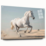 Acrylic wall art featuring a side view of a majestic horse design, showcasing vibrant colors and intricate details. Perfect for animal lovers and modern decor.