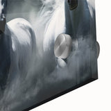 Close-up of a stunning acrylic glass wall art piece featuring a detailed horse design from the "Animals & Wildlife" collection, showcasing vibrant colors and intricate textures, perfect for enhancing modern decor.