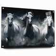Acrylic wall art featuring a side view of a majestic horse design, showcasing intricate details and vibrant colors, ideal for animal lovers and home decor enthusiasts.