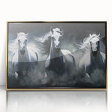 Framed wall art showcasing a stunning gold-accented horse design, perfect for adding elegance to home decor, available in a collection of six pieces.