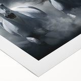 Rolled canvas artwork showcasing a striking horse design, featuring vibrant colors and intricate details, perfect for animal lovers and modern decor enthusiasts.