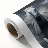 Stunning rolled canvas showcasing a vibrant horse design from the "Animals A Wild Life" collection, perfect for home decor or art enthusiasts, elegantly packaged for delivery.