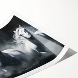 Rolled print showcasing a stunning horse design in a wild, colorful landscape, ideal for animal lovers and home decor enthusiasts. Perfect for adding a vibrant touch to any room.
