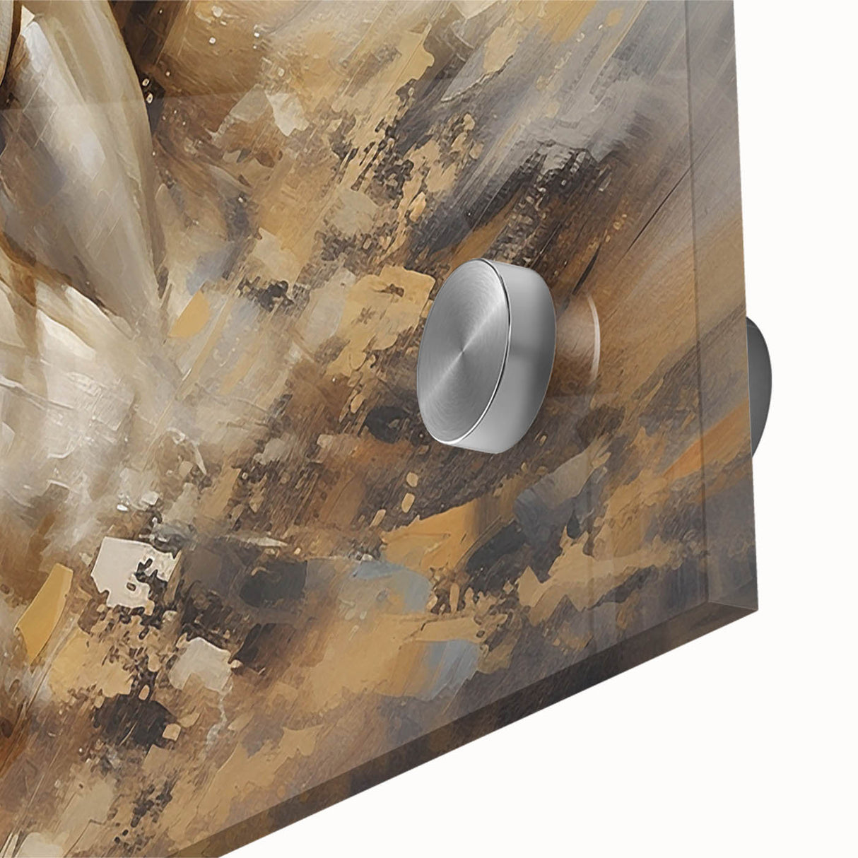 Close-up of a stunning acrylic glass wall art featuring a vibrant horse design from the "Animals: A Wild Life" collection, showcasing intricate details and rich colors. Perfect for adding a touch of nature-inspired decor to any space.