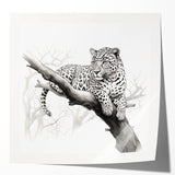 Stunning wall art collection featuring a striking jaguar design on a glossy canvas print. The vibrant colors and intricate details capture the essence of wildlife, perfect for animal lovers and modern decor enthusiasts.