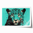 Bold and vibrant jaguar wall art design featuring intricate patterns in rich colors, perfect for adding a wild touch to home decor. Ideal for animal lovers.