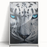 Framed wall art featuring a striking jaguar design in vibrant colors, showcasing the beauty of wildlife, perfect for animal lovers and modern decor.