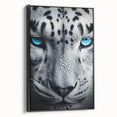 Framed canvas wall art featuring a majestic jaguar design, showcasing intricate details and vibrant colors, perfect for wildlife enthusiasts and home decor.