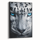 Framed canvas wall art featuring a majestic jaguar design, showcasing intricate details and vibrant colors, perfect for wildlife enthusiasts and home decor.