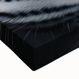 Close-up of a vibrant jaguar wall art design on stretched canvas, showcasing intricate details and rich colors, perfect for wildlife enthusiasts and home decor.