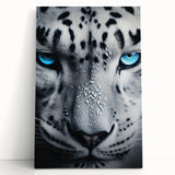 Vibrant jaguar design wall art on stretched canvas, showcasing bold colors and intricate details, perfect for wildlife enthusiasts and modern decor.