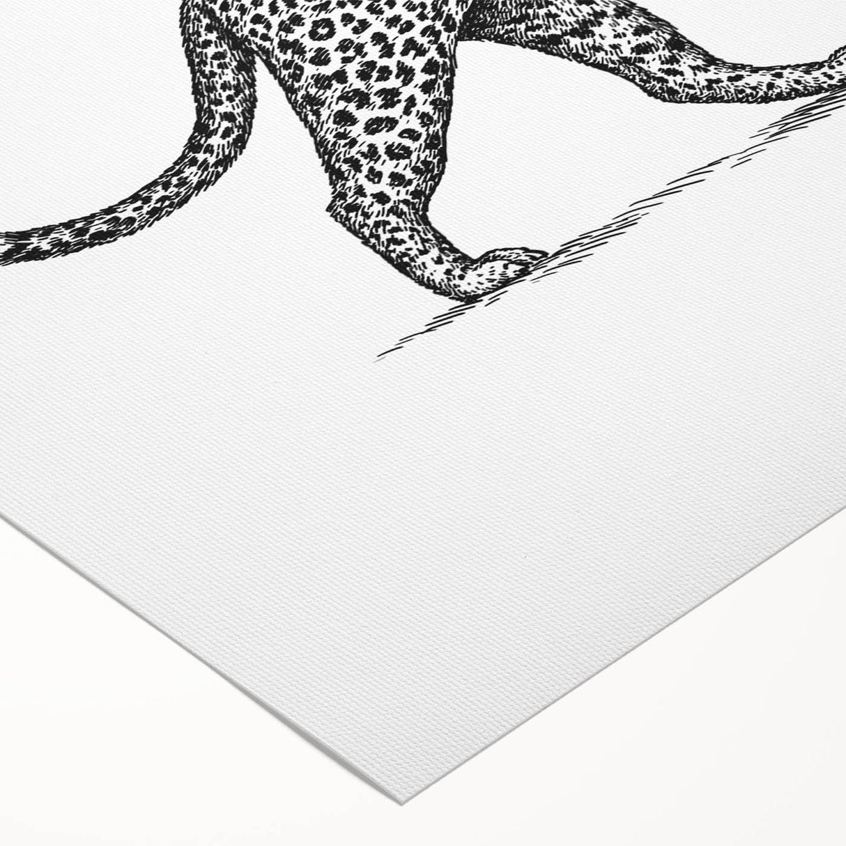 Stunning rolled canvas featuring a vibrant jaguar design from a wildlife art collection, showcasing intricate details and rich colors, perfect for animal lovers.