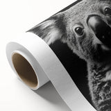 Koala-themed rolled canvas wall art design showcasing vibrant colors and intricate details, perfect for wildlife lovers and home decor enthusiasts.
