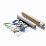 Vibrant wall art featuring a playful lemur design, showcasing rich colors and intricate details, perfect for animal lovers and home decor enthusiasts.