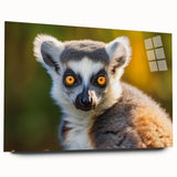Acrylic wall art featuring a vibrant lemur design from the "Animals A Wild Life" collection, showcasing vivid colors and intricate details, ideal for animal lovers.