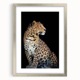 Showcasing a stunning leopard wall art design in a sleek silver frame with a mat, this artwork brings a touch of the wild to contemporary decor. Perfect for animal lovers.