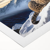 Leopard design wall art on rolled canvas showcasing vibrant colors and intricate details, perfect for enhancing home decor with a touch of wildlife.