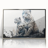 Framed wall art collection featuring a striking leopard design printed on acrylic, showcasing vibrant colors and intricate details, ideal for wildlife enthusiasts and modern decor.
