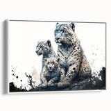 Framed wall art featuring a striking leopard design on a high-quality canvas, showcasing intricate details and vibrant colors, ideal for wildlife enthusiasts.