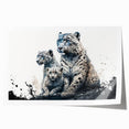 Leopard design wall art print featuring vibrant colors and intricate details, showcasing a wild animal theme. Perfect for nature-inspired decor and art enthusiasts.