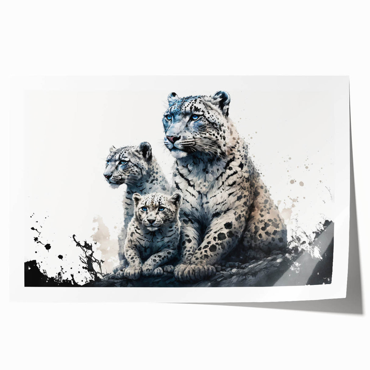 Leopard design wall art print featuring vibrant colors and intricate details, showcasing a wild animal theme. Perfect for nature-inspired decor and art enthusiasts.