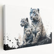Vibrant canvas wall art showcasing a striking leopard design, emphasizing the animal's intricate spots and vivid colors, perfect for wildlife enthusiasts.