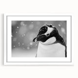 Stylish wall art collection featuring a framed penguin design with a white mat, perfect for enhancing modern decor in living spaces or nurseries.