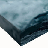 Close-up of a vibrant penguin-themed wall art piece on stretched canvas, showcasing intricate details and bold colors, perfect for animal lovers and home decor.