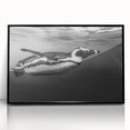 Framed wall art featuring a striking penguin design in a black acrylic frame, showcasing vibrant colors and intricate details that enhance any modern decor.