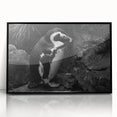 Framed acrylic wall art featuring a captivating penguin design, showcasing vibrant colors and intricate details, ideal for enhancing modern decor in any space.