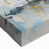 Close-up of a vibrant penguin-themed wall art piece, showcasing colorful strokes and intricate details on stretched canvas, perfect for animal lovers' decor.