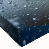 Close-up of a vibrant penguin design on stretched canvas wall art, showcasing detailed textures and colors, perfect for animal-themed decor. Ideal for enhancing living spaces with a touch of wildlife elegance.