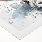 Colorful rabbit design wall art on rolled canvas, showcasing intricate details and vibrant hues, ideal for enhancing home decor with a whimsical touch.