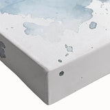 Close-up of a stretched canvas featuring a vibrant rabbit design from the "Wild Life" wall art collection, showcasing intricate details and soft colors, perfect for animal lovers' home decor.