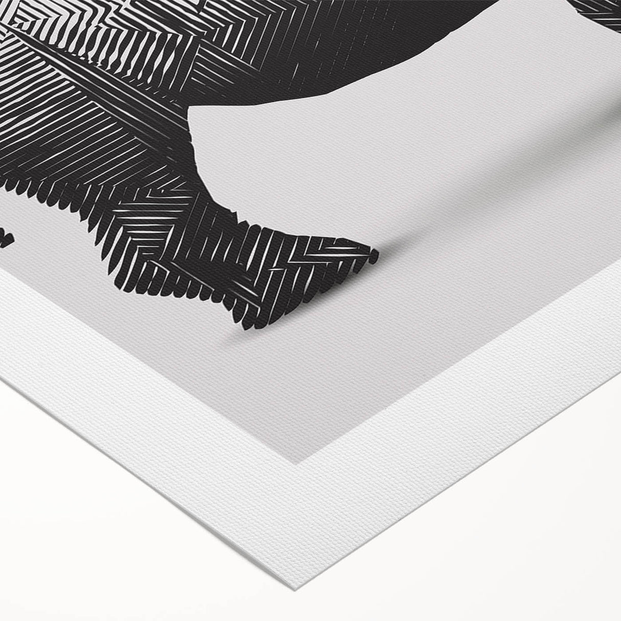 Rolled canvas featuring a striking rhinoceros design in vibrant colors, part of a wildlife wall art collection, ideal for animal lovers and home decor enthusiasts.