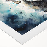 Rolled canvas art showcasing a serene sheep design, capturing the essence of wildlife with soft colors and intricate details, ideal for nature-inspired decor.