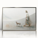 Framed acrylic wall art featuring a detailed sheep design from the "Animals of the Wild" collection, set against a silver background, showcasing vibrant colors and intricate textures. Ideal for animal lovers and home decor enthusiasts.