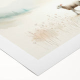 Rolled canvas wall art depicting a serene sheep design, showcasing a blend of soft colors and intricate textures, perfect for enhancing home decor aesthetics.