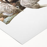 Colorful rolled canvas wall art showcasing a whimsical sloth design, perfect for nature lovers, set against a vibrant background, ideal for home decor.
