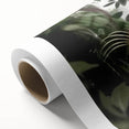 Rolled canvas showcasing a vibrant sloth design from the "Animals: A Wild Life" collection, featuring rich colors and intricate details, perfect for nature-themed decor.
