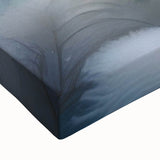 Close-up of a vibrant snail design wall art print on stretched canvas, showcasing intricate details and bold colors, perfect for nature-themed decor.