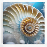 Colorful stretched canvas wall art featuring a whimsical snail design, showcasing intricate details and vibrant colors, perfect for animal lovers' home decor.