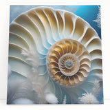 Stretched canvas wall art featuring a whimsical snail design in vibrant colors, perfect for animal lovers and nature-themed decor. Ideal for adding a playful touch to home interiors.
