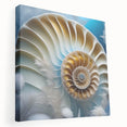 Stretched canvas wall art showcasing a colorful snail design, perfect for nature-themed decor, featuring vibrant hues and intricate details, ideal for animal lovers.